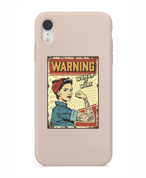 iPhone XR Women At Work Şeffaf Kılıf - Resim 6