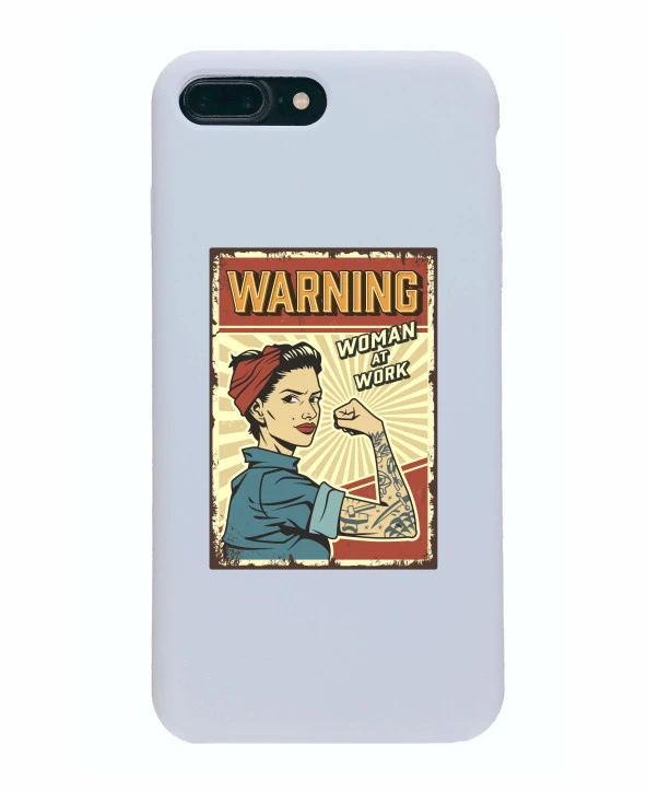 iPhone 8 Plus Women At Work Şeffaf Kılıf - Resim 8