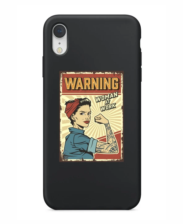 iPhone XR Women At Work Şeffaf Kılıf - Resim 7