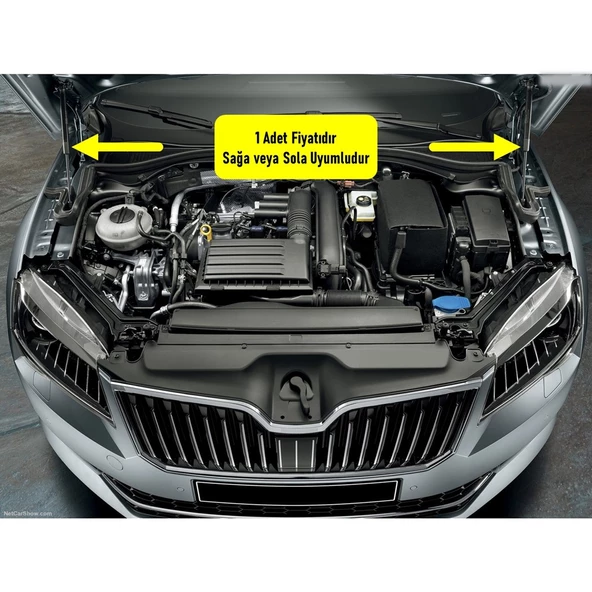 Skoda Superb 3 2020-2023 Motor Kaputu Amortisörü Pistonu 3V0823359A - 2