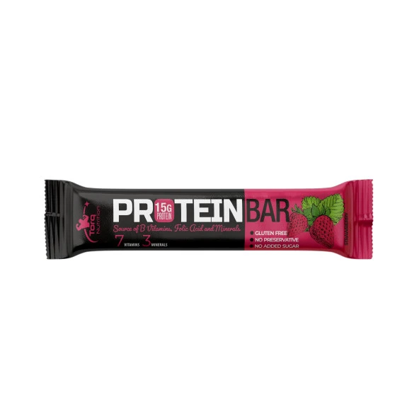 Torq Nutrition Protein Bar Çilek 50 gr (1 Adet)
