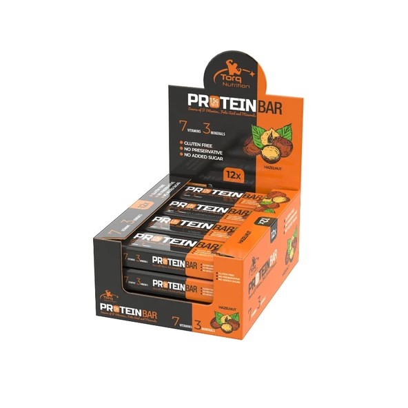 Torq Nutrition Protein Bar  Fındık (50 gr x 12 adet)