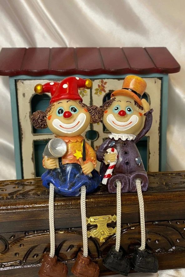 ip bacaklı biblo love you palyaço - Resim 2