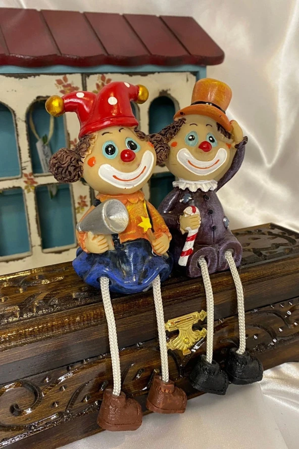 ip bacaklı biblo love you palyaço - Resim 3