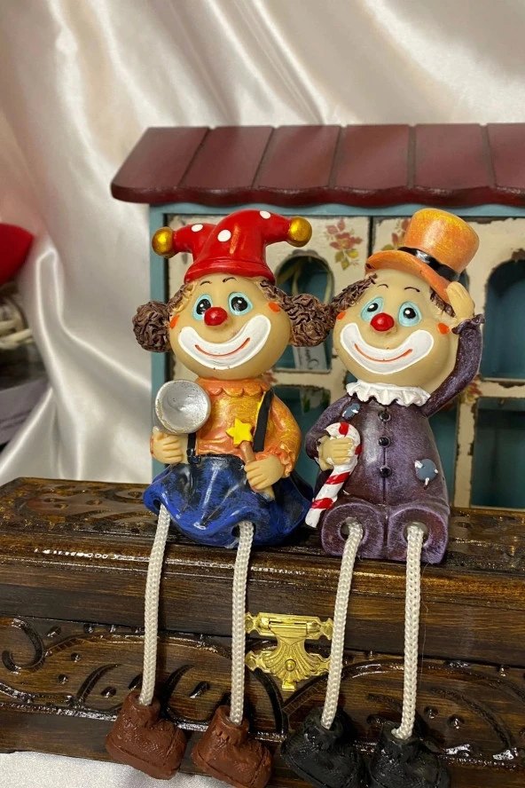 ip bacaklı biblo love you palyaço - Resim 4