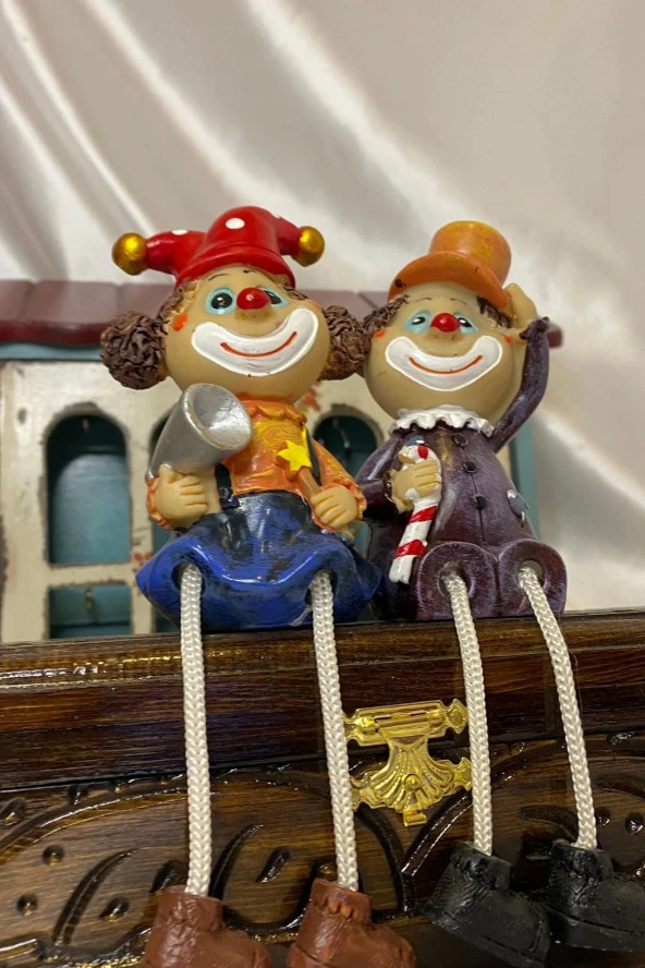 ip bacaklı biblo love you palyaço - Resim 5