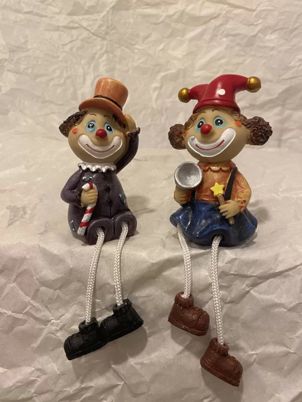 ip bacaklı biblo love you palyaço - Resim 7