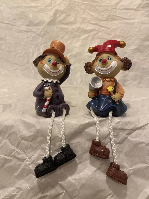 ip bacaklı biblo love you palyaço - Resim 9