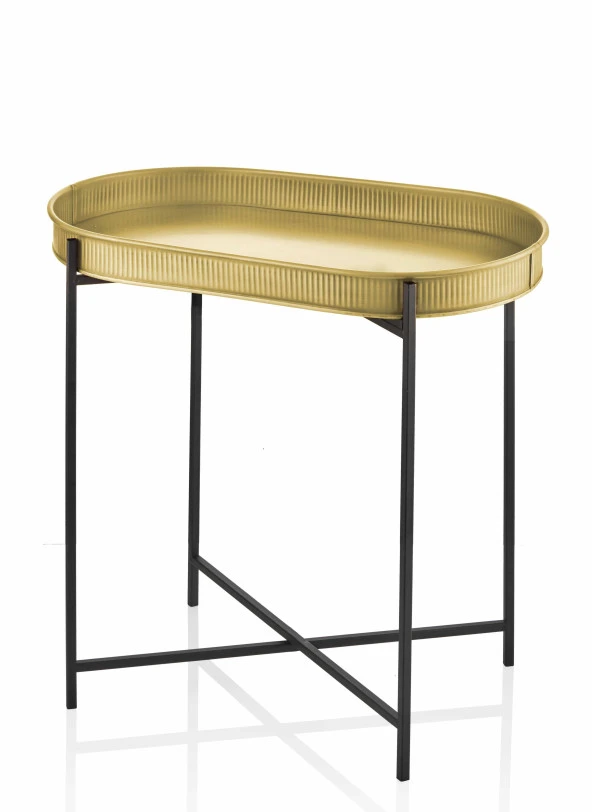 The Mia SHP0010 Sehpa Gold 56 x 32 x 56 Cm