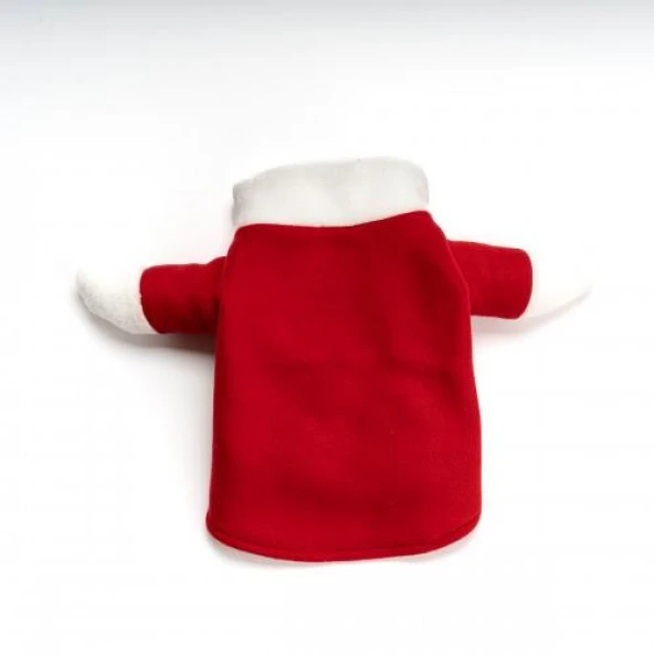 Noel Baba Kostüm Büyük Irk Köpeklere Uygun Polar Göğüs68-75cm Sırt65cm 4XLarge - 4