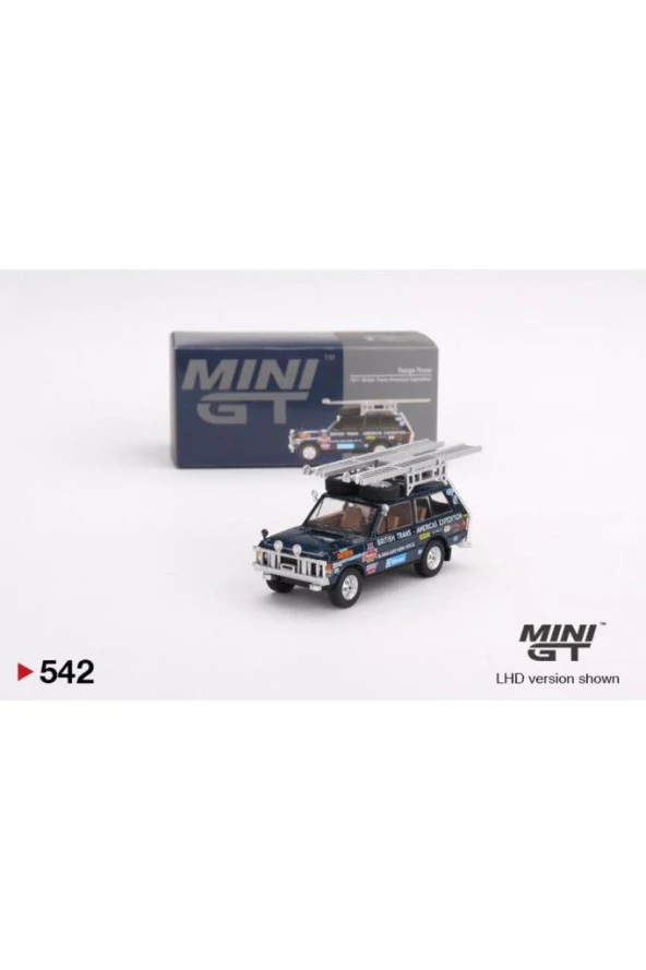 Mini gt 542 Range Rover 1971 British Trans-Americas Expedition Model araba