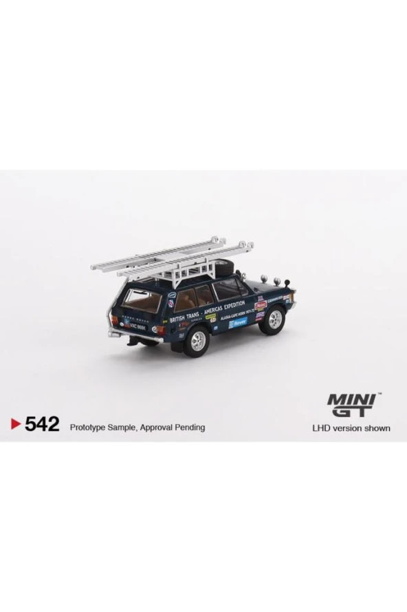 Mini gt 542 Range Rover 1971 British Trans-Americas Expedition Model araba - Resim 3