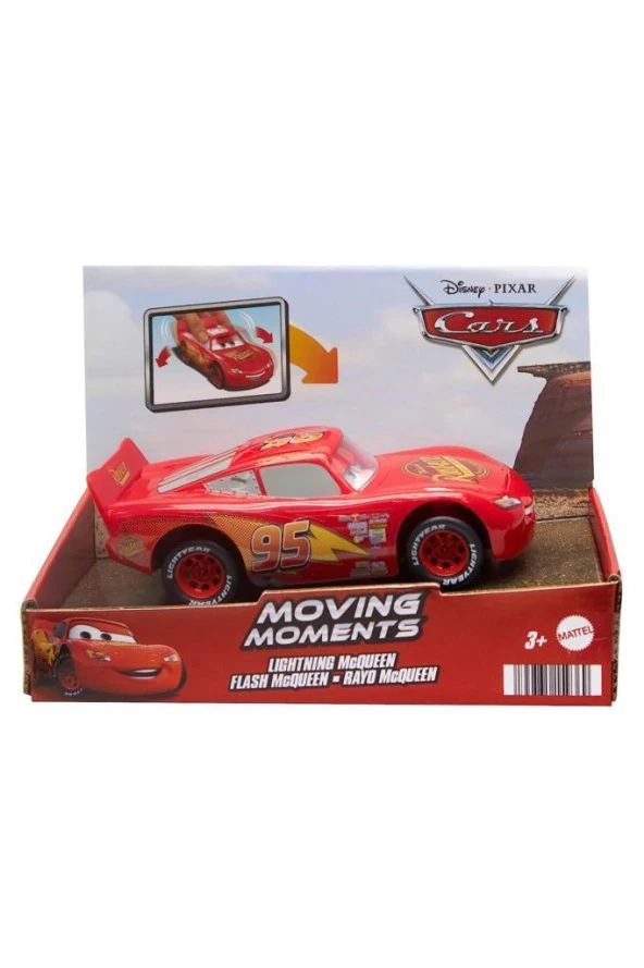 Disney Cars Hareketli Dostlar Şimşek Mcqueen HPH64 HRH72,Yaş 4+ Oyuncak Araç