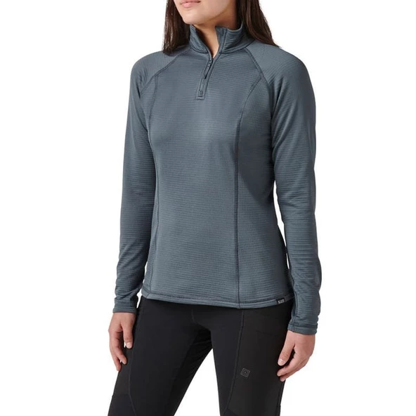 5.11 STRATOS 1/4 ZIP TURBULENCE GRI BAYAN SHIRT - 11
