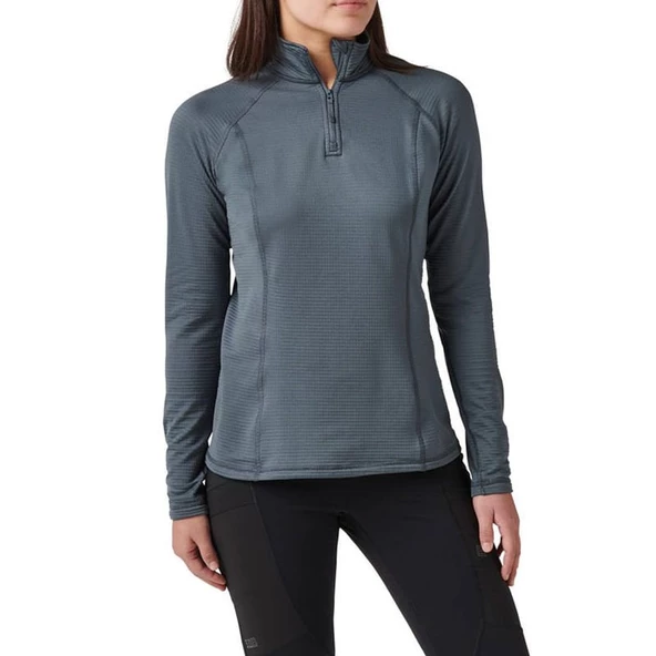 5.11 STRATOS 1/4 ZIP TURBULENCE GRI BAYAN SHIRT - 7