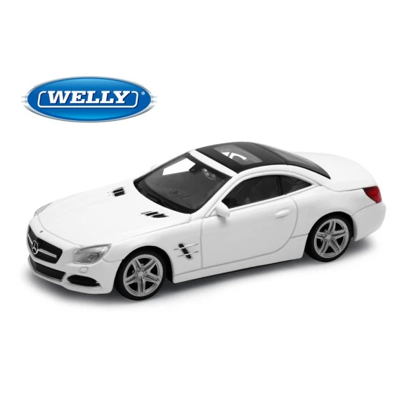 Welly 2012 Mercedes Benz SL 500 1:24 Beyaz Model Araba