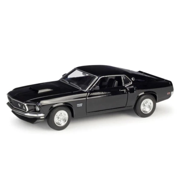 Welly 1969 Ford Mustang BOSS 429 Siyah 1:24 Model Araba ürün görseli 1