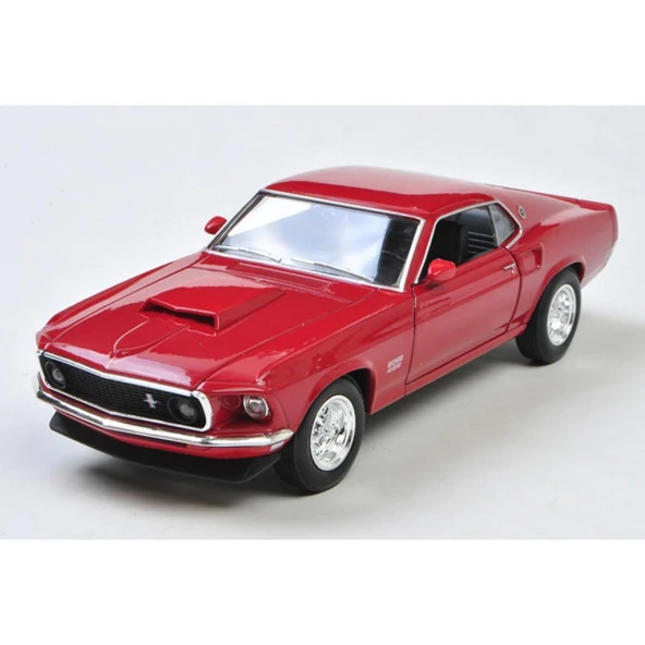 PTTAVM: Welly 1969 Ford Mustang BOSS 429 Kırmızı 1:24 Model Araba
