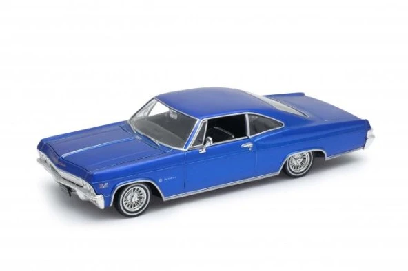 Welly 1965 Hotrider Chevrolet Impala SS 396 1/24 Mavi Model Araba