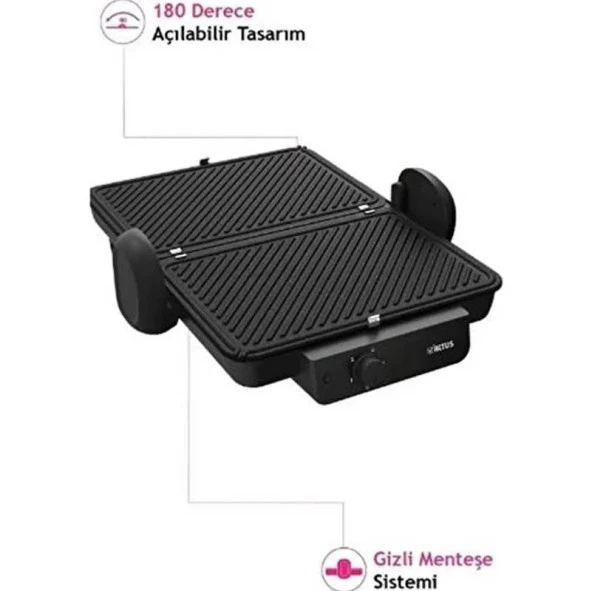 Altus AL 2213 G Siyah Tost Makinesi - Resim 3