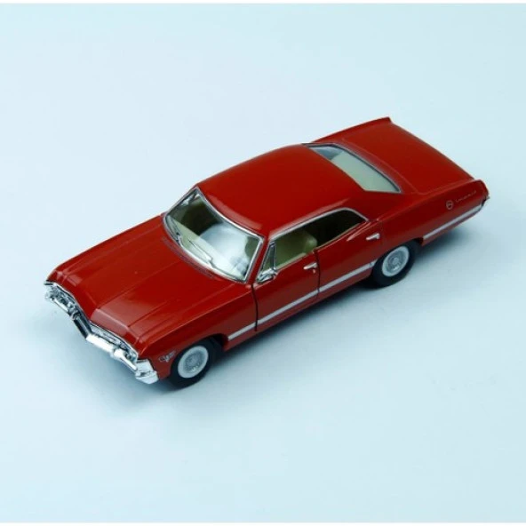 Kinsmart 1967 Chevrolet Impala 1:43 Kırmızı Çek Bırak Model Araba ürün görseli 1