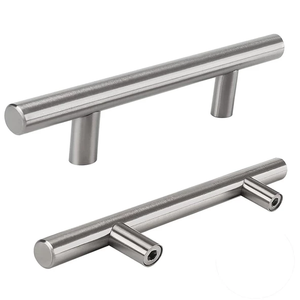Rosemary Mobilya Mutfak Çekmece Dolap Dolabı Kapak Kulpu Kulbu (128 MM-12.8 CM) Inox Metal Kulpları - Resim 5