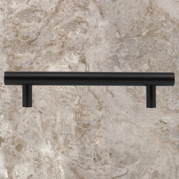 Rosemary Mobilya Mutfak Çekmece Dolap Dolabı Kulpu Kulbu (128 MM-12.8 CM) Mat Siyah Metal Kulpları - 5