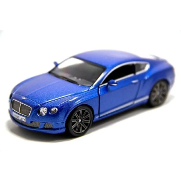 Kinsmart Bentley Continental GT Speed 2012 1:38 Mavi Çek Bırak Model Araba