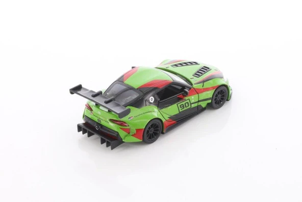 Kinsmart Toyota GR Supra Racing Concept 1:36 Yeşil Çek Bırak Model Araba - Resim 4