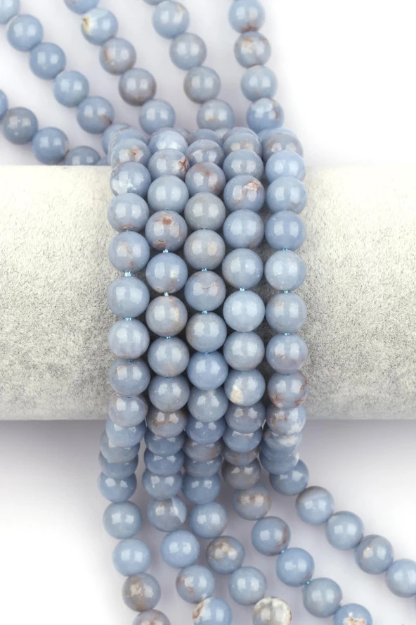 Anjelit Doğal Taş Dizi 8 mm Küre Kesim ürün görseli