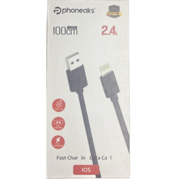 iPhone USB to Lightning 2.4A 1 Metre Şarj ve Data Kablosu