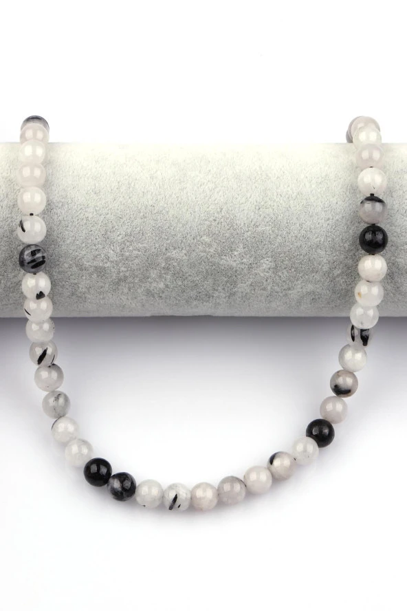 Rutil Kuvars Doğal Taş Dizi 8 mm Küre Kesim - Resim 2