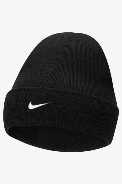 Nike U Sportswear Beanie Cuffed Swoosh CW6324-010 Siyah Unisex Bere