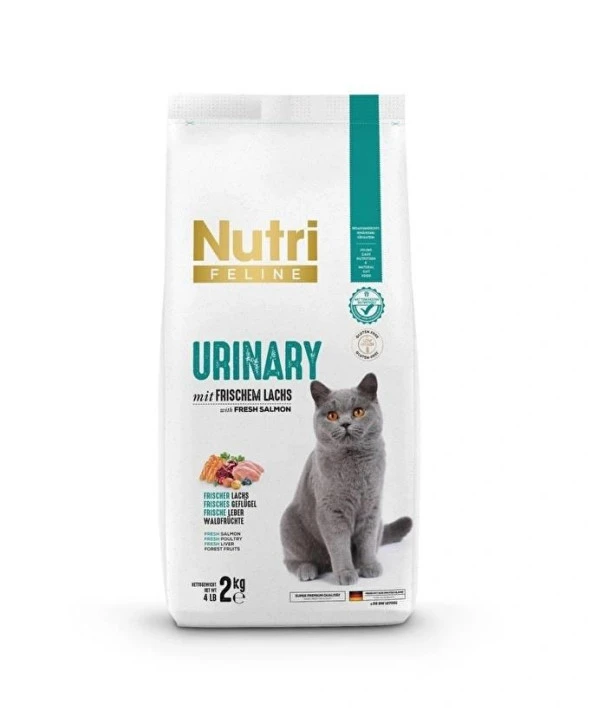 Nutri Feline Urinary Böbrek Sağlığı Destekleyici Somonlu Düşük Tahıllı Yetişkin Kedi Maması 2 Kg ürün görseli 1