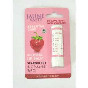 Jaune Vaste Essential Care SPF20+ Strawberry & E Vitamini Lip Stick 5 gr