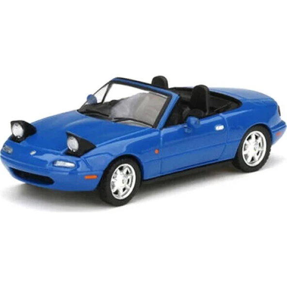 Mini Gt 331 1:64 Mazda Miata Mx-5 Mariner Blue Headlight Up Model Araba