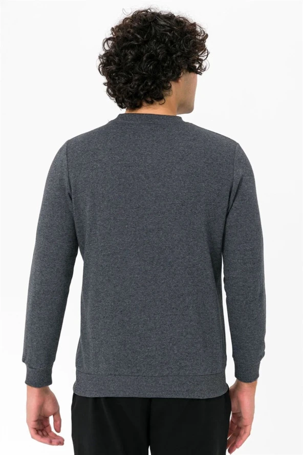 Süvari O Yaka Gri Sweat - 7