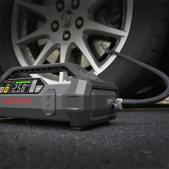 Lokithor JA2500 12V 2500Amp LiFePO4 Akıllı Akü Takviye + Pompa + Powerbank + Led Lamba - 3