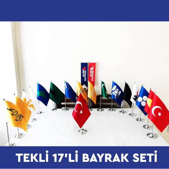 17 Li Metal ayaklı Türk İmpartorlukları seti