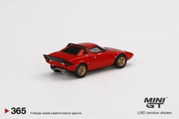 Mini Gt 365 Lancia Stratos HF Stradale Rosso Arancio 1:64 Kırmızı Model Araba - 3