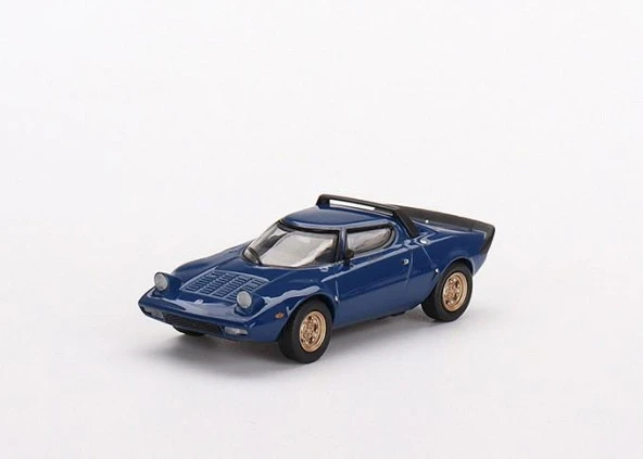 Mini Gt 411 Lancia Stratos HF Stradale Bleu Vincennes 1:64 Mavi Model Araba