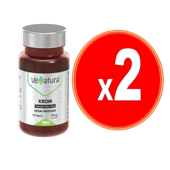 Venatura Krom 200 Mcg 90 Kapsül - 2 Adet - Resim 2