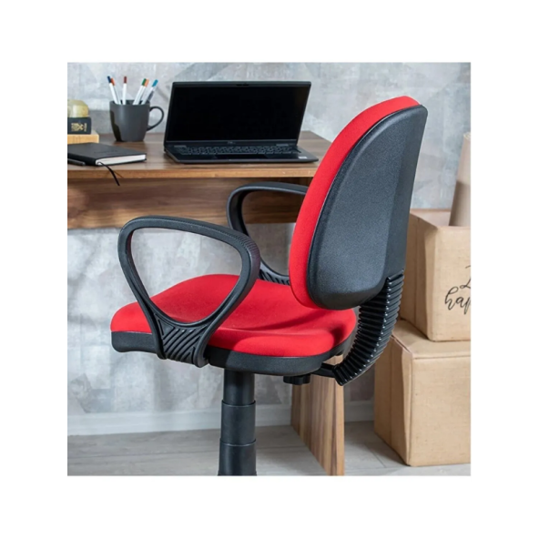 Ofis Sandalyesi CO 1001 Kırmızı Çalışma Masası Sandalyesi - 2