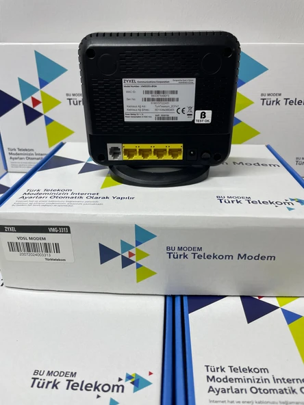 Türk Telekom Zyxel 3313-B10A 300 Mbps 4 Port Siyah Vdsl2 Kablosuz Modem (Kutulu-Yenilenmiş) - 3