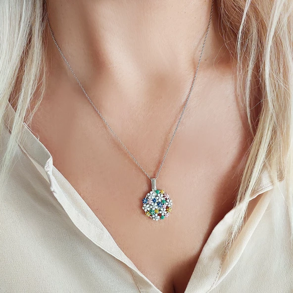 Vaoov 925 Ayar Gümüş Açılan İsimli Çiçek Kolye - Resim 5