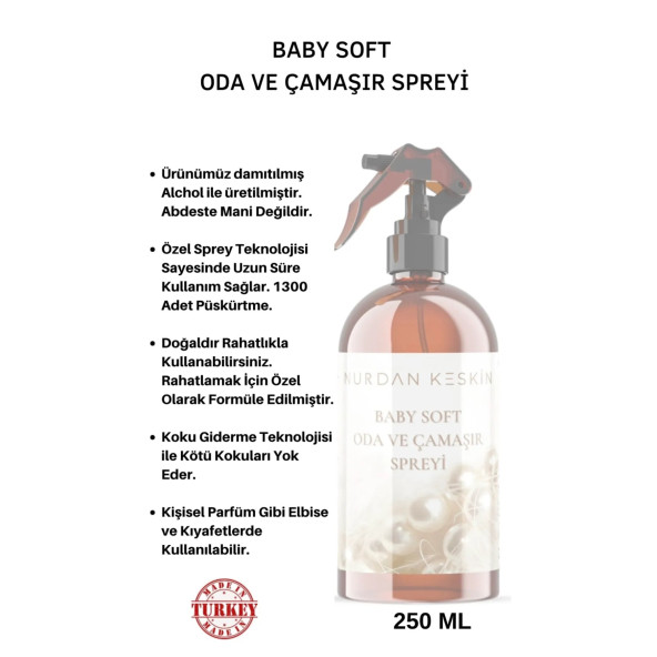 Baby Soft Oda Ve Çamaşır Spreyi 250 Ml ( Seccade Kokumuz) - 2