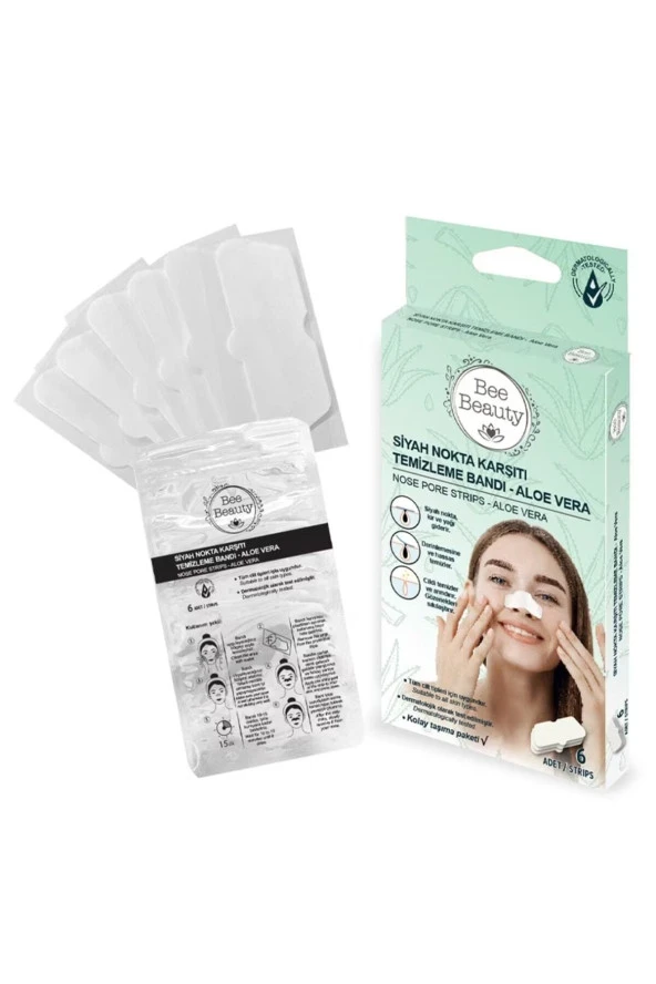 Siyah Nokta Karşıtı Burun Temizleme Bandı - Aloe Vera 6'lı X2 Adet - 2