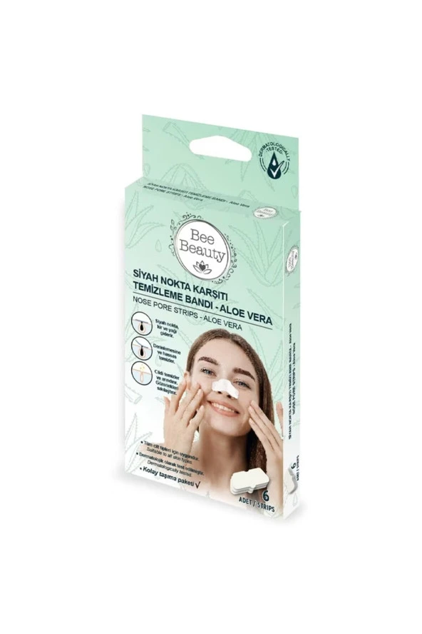 Siyah Nokta Karşıtı Burun Temizleme Bandı - Aloe Vera 6'lı X2 Adet - 4