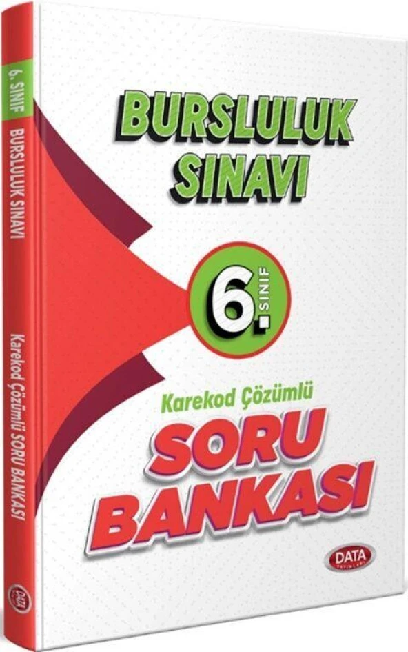 6. Sınıf Bursluluk Sınavı Soru Bankası Karekod Çözümlü Data Yayınları