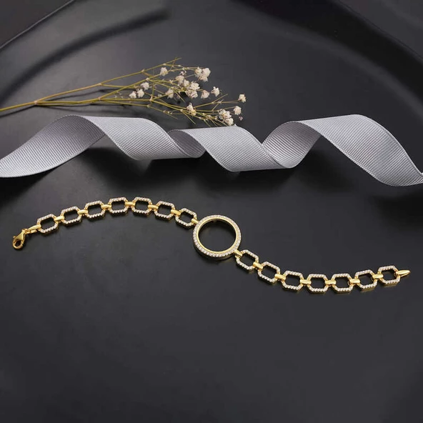 Lucky Life 925 Ayar Gumuss Çeyrek Takılabilen Altın Kaplama Lucky Life Lucky Life Kadın Bileklik - 2